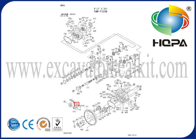 Ekskavatör Yedek Parça Hitachi EX200-2 EX200-3 4444902 Açı Sensörü